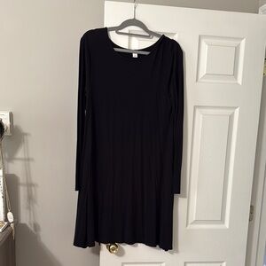 Elegant Black Long Sleeve Dress